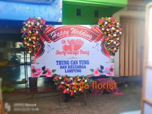 BUNGA UCAPAN HAPPY WEDDING